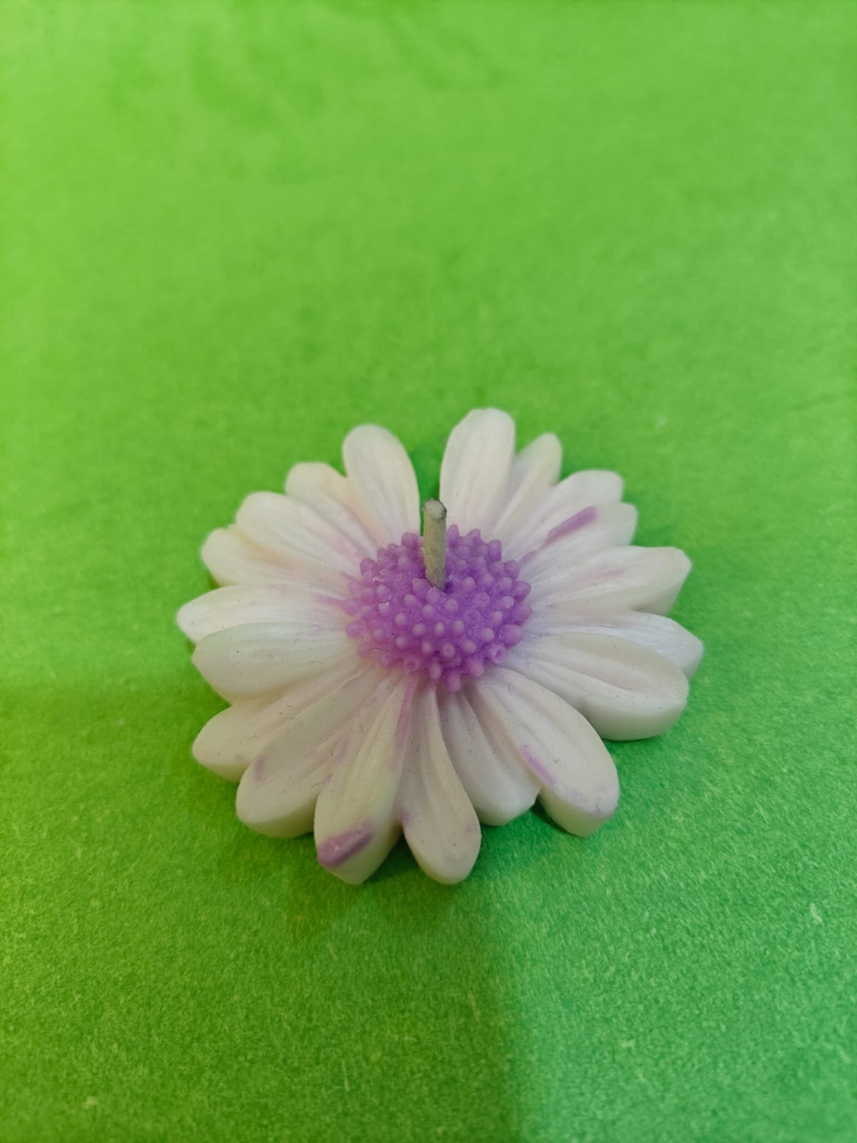Colourful flowers candles