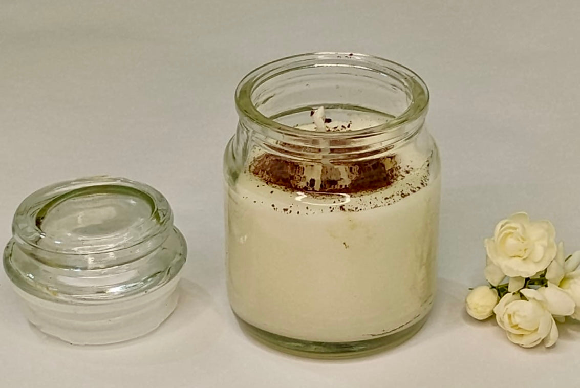 Coffee jar candle